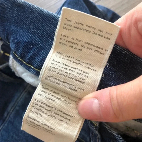 M.I.H Marrakesh Jean High Rise Kick Flare Denim Frayed Hem Womens Size 29 - Picture 3 of 13